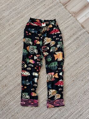 Farm Rio Fish-Print pants